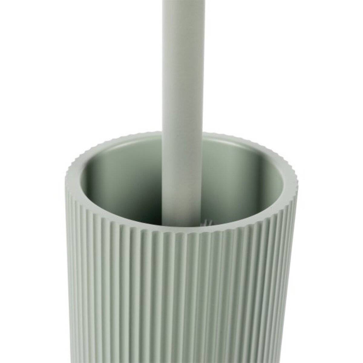 Scopa per WC Samos con manico in acciaio inox - Accessorio bagno moderno, verde menta-2