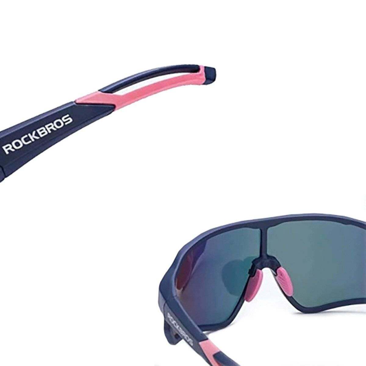 Occhiali da ciclismo polarizzati Rockbros 10134PL - Blu e rosa-2