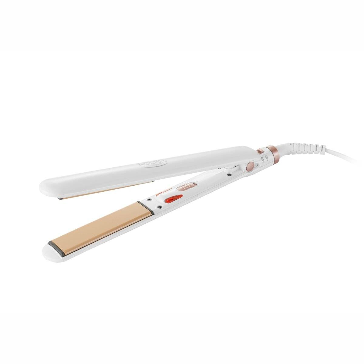 Piastra per capelli Adler AD 2317 con piastre in ceramica, ideale per viaggi e uso quotidiano, 200W-1