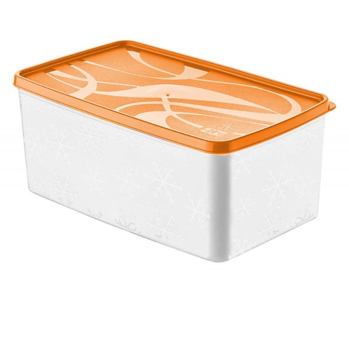 Contenitore per alimenti Alaska con funzione di congelamento rapido - contenitore per congelatore, 3500 ml, arancione-0