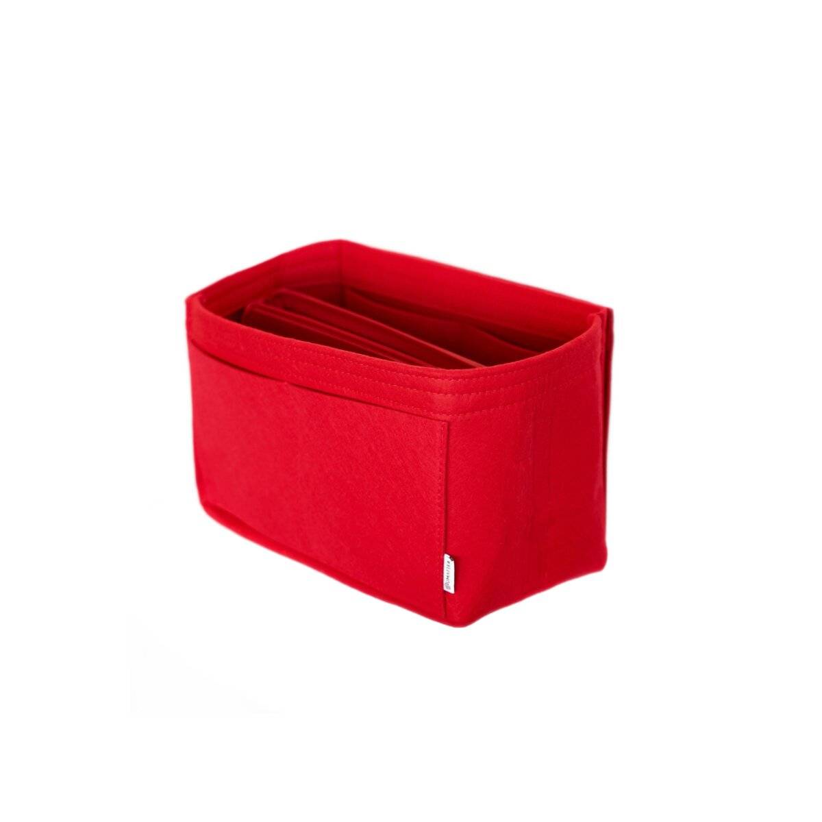 Inserto organizer in feltro per borse con scomparti, rosso, medio-1