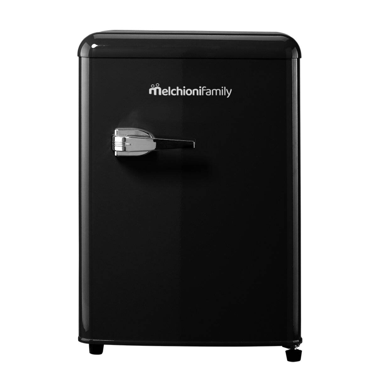Mini frigorifero Melchioni 45L stile retrò con scomparto congelatore, compressore silenzioso, colore nero.-3