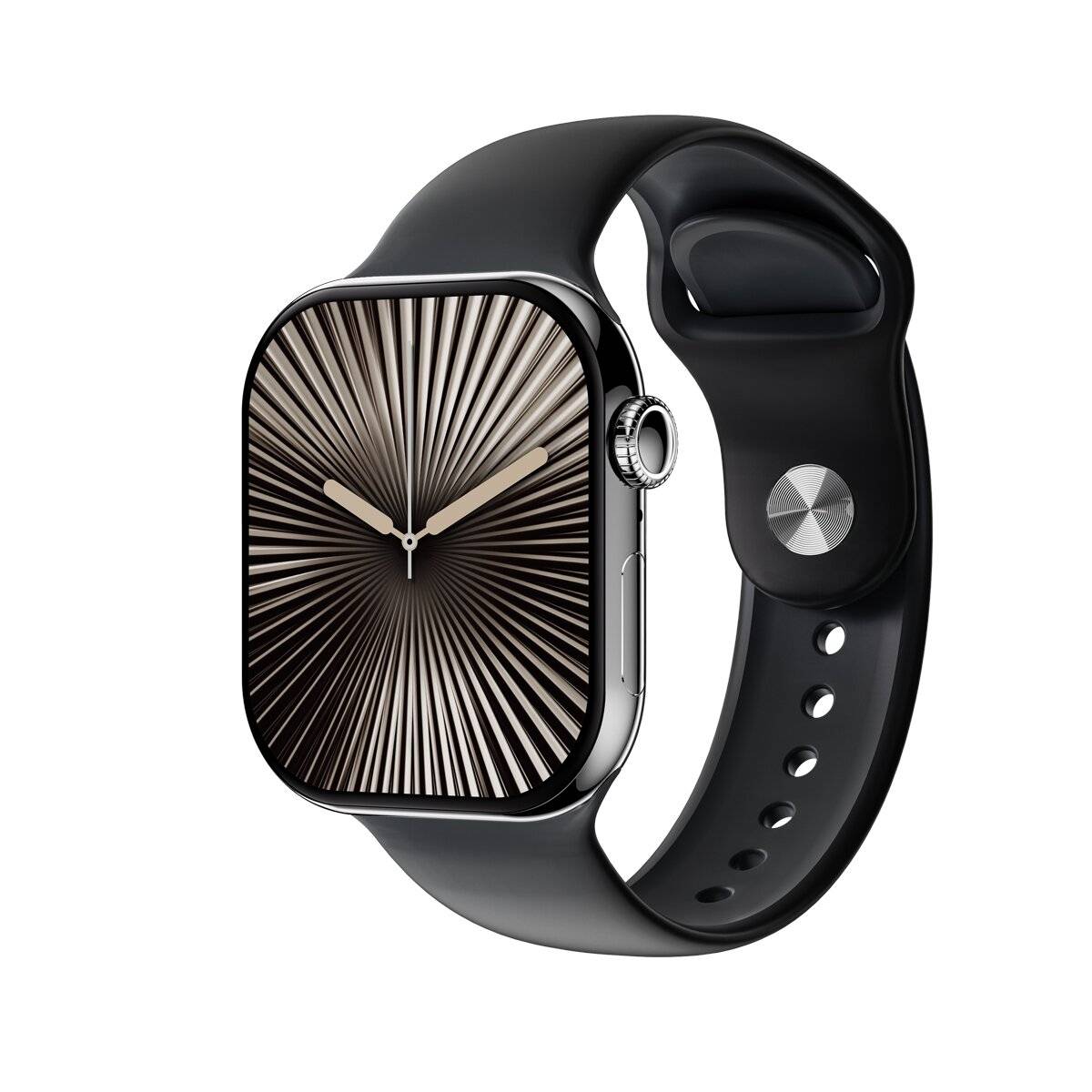 Smartwatch Platinum AMOLED da 1,85 pollici con Bluetooth e fitness tracker, colore nero.-0