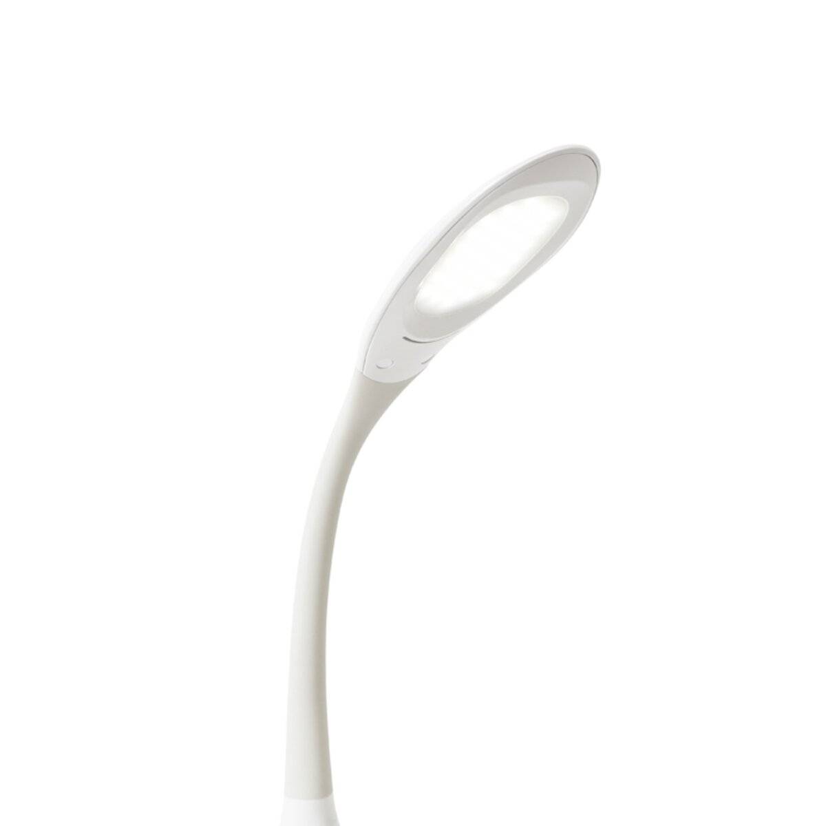 Lampada da scrivania a LED Platinum PDL20 da 6W con luce notturna, colore bianco.-1