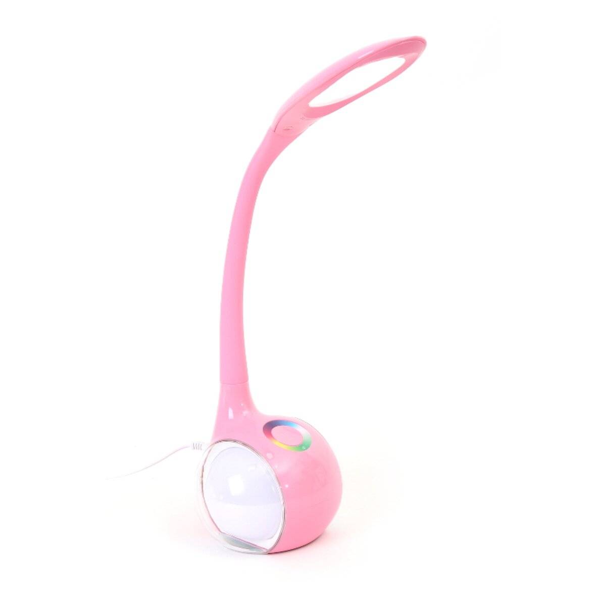 Lampada da scrivania a LED Platinum PDL20 da 6W con luce notturna, colore rosa.-0