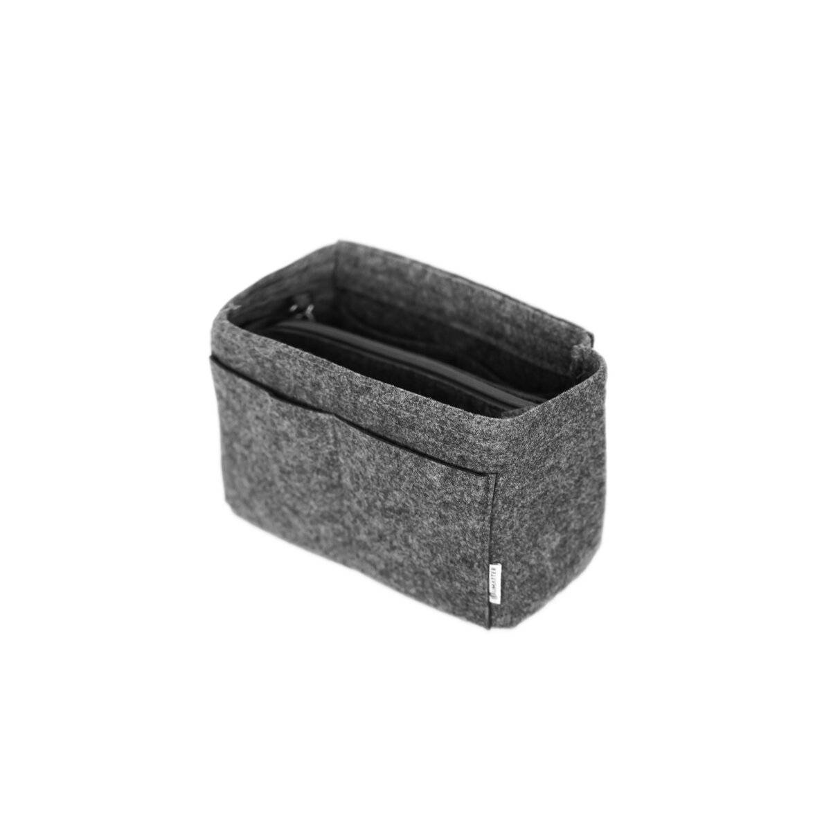 Inserto organizer in feltro per borse con scomparti, grigio, XS-1