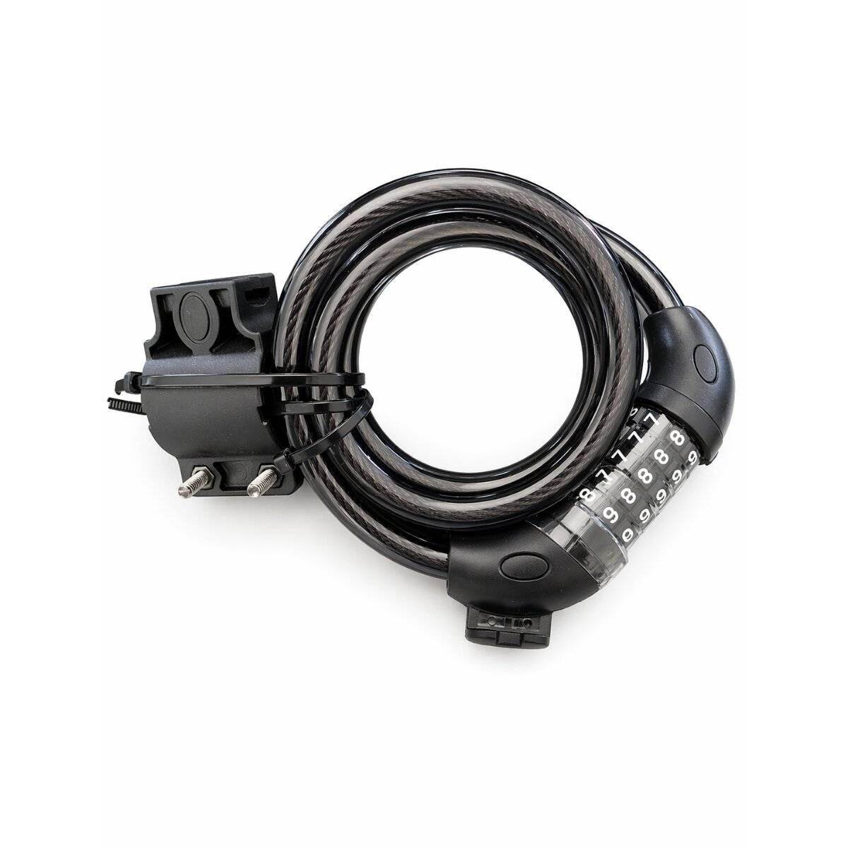 Lucchetto per bicicletta, lucchetto a combinazione, lucchetto a cavo con combinazione numerica, 8 x 1500 mm-0
