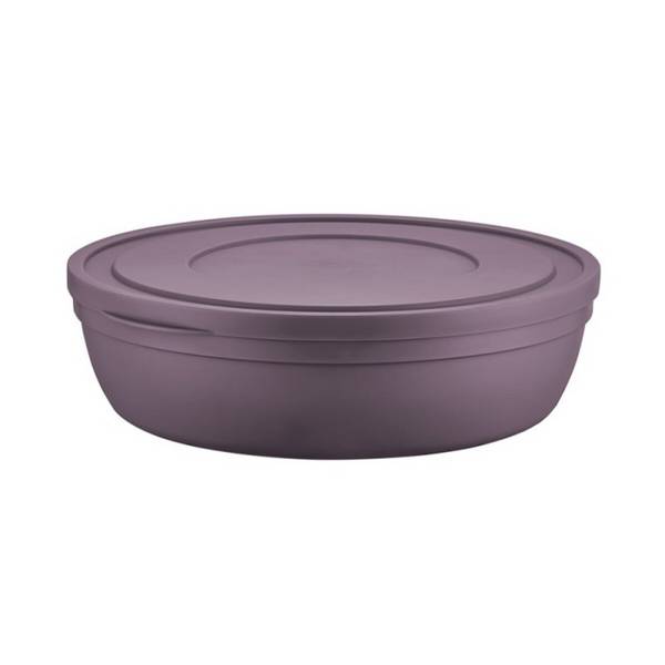Contenitore piatto con coperchio, 4,0 l - salvaspazio e versatile, viola