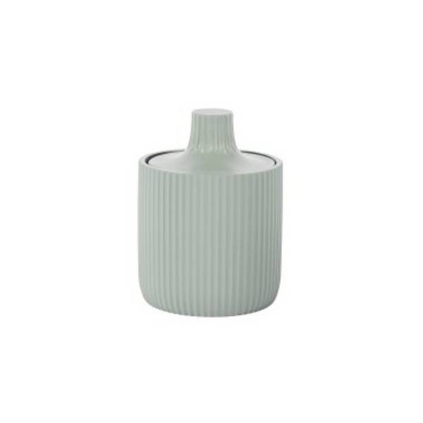 Scatola portaoggetti Samos - Organizer da bagno con coperchio, verde menta