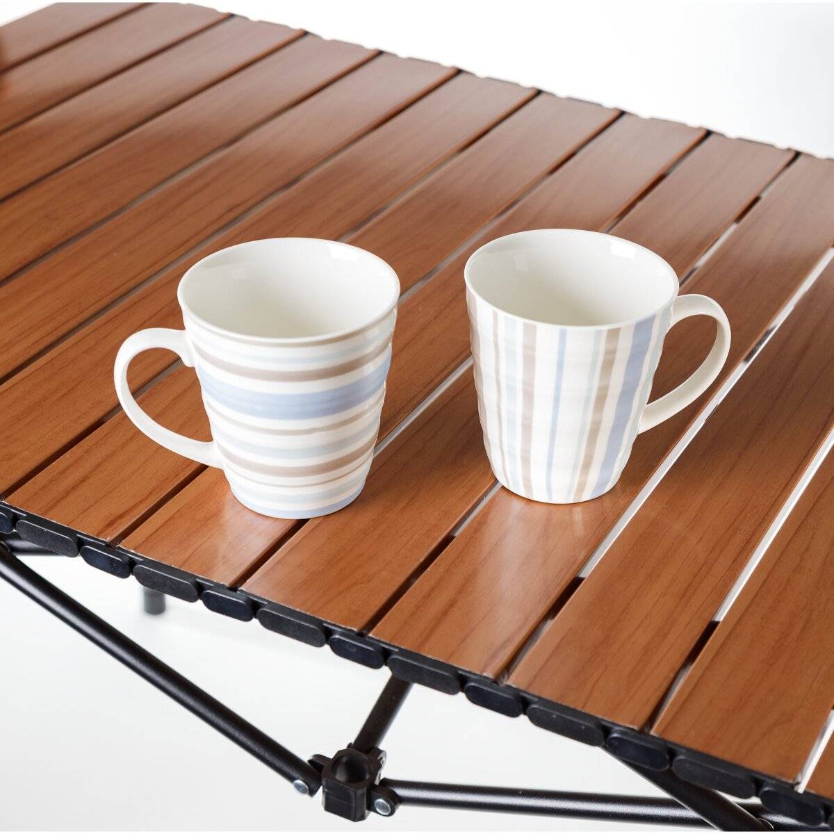 Tavolo da campeggio pieghevole Platinet con piano arrotolabile, 93 cm, tavolo da esterno leggero-4