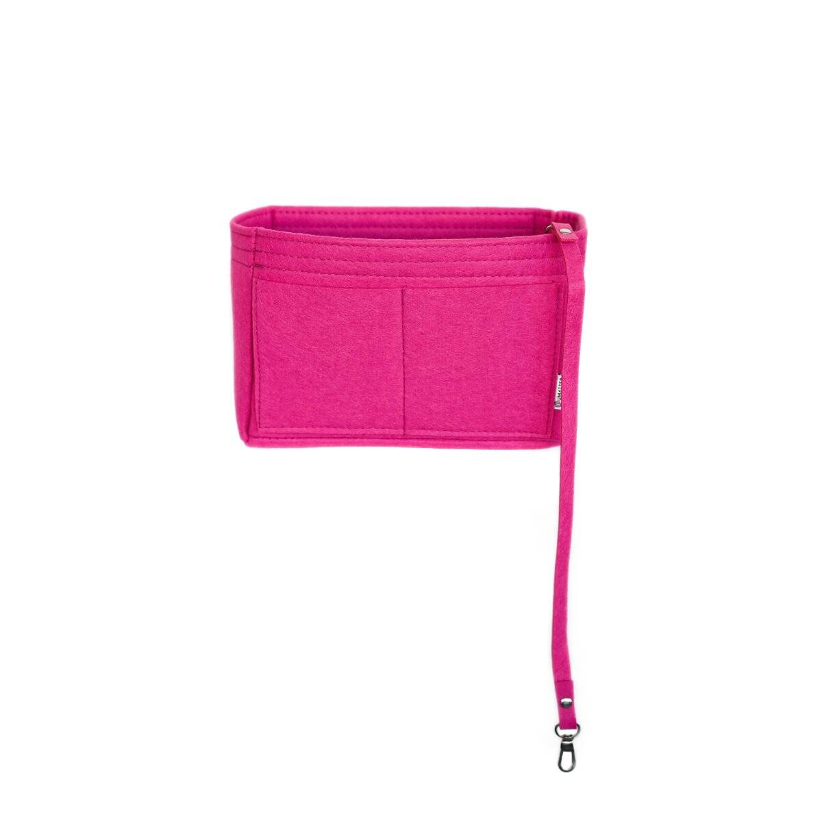 Inserto organizer in feltro per borse con scomparti, fucsia, taglia XS-2
