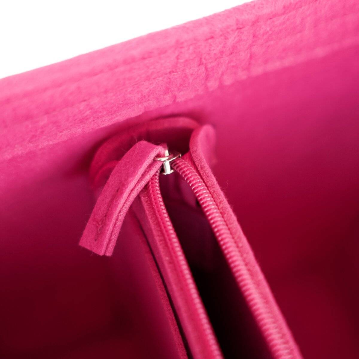 Inserto organizer in feltro per borse con scomparti, fucsia, taglia XS-4