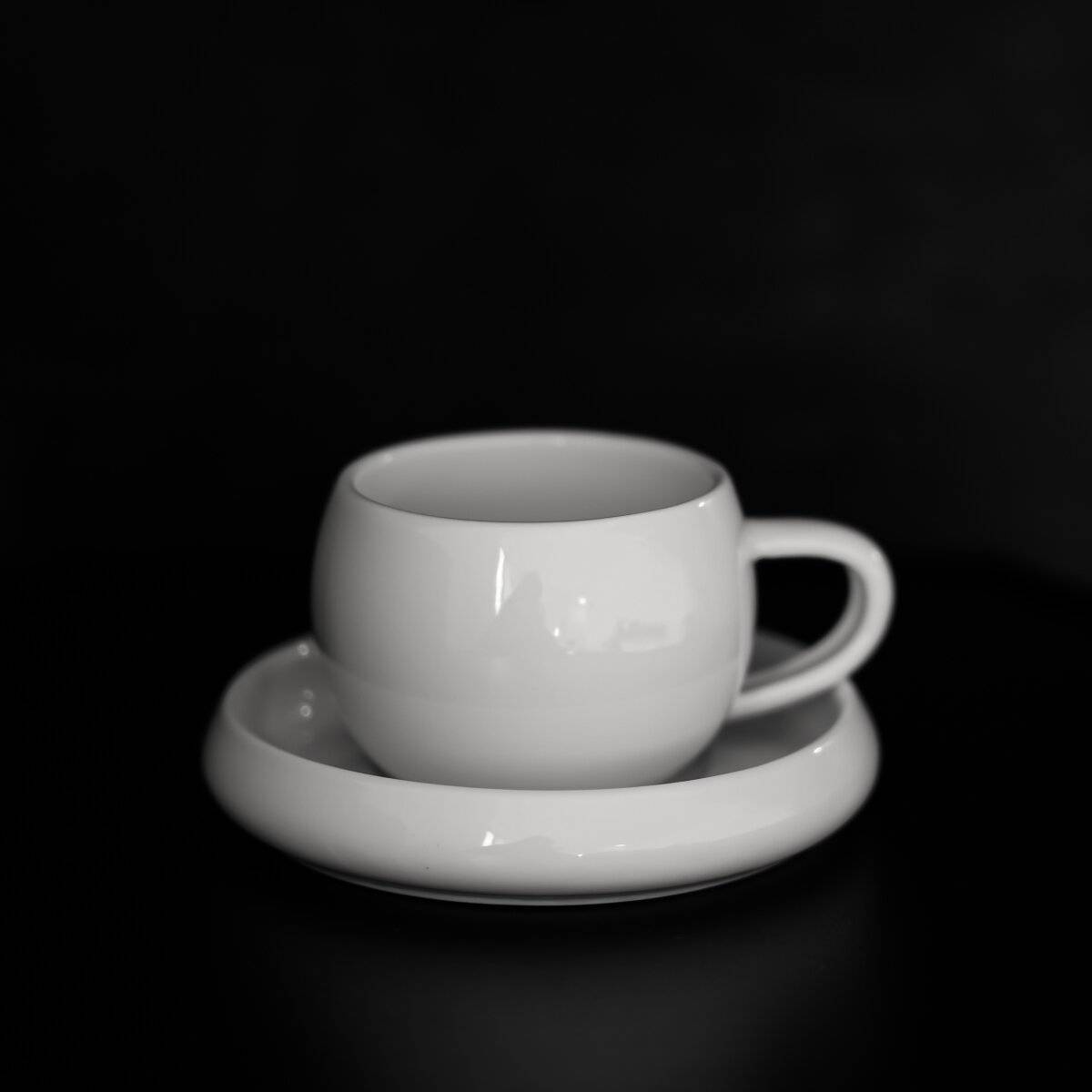 Set di 12 tazzine e piattini da caffè moka Lissa Bonna, colore bianco.-3