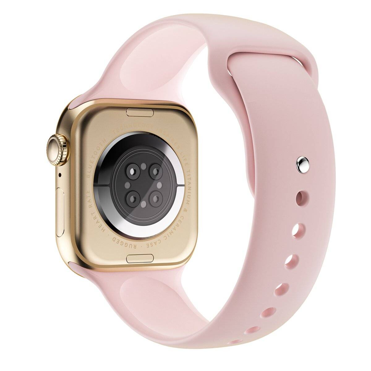 Smartwatch Platinum AMOLED da 1,85 pollici con Bluetooth e fitness tracker, colore oro rosa.-3