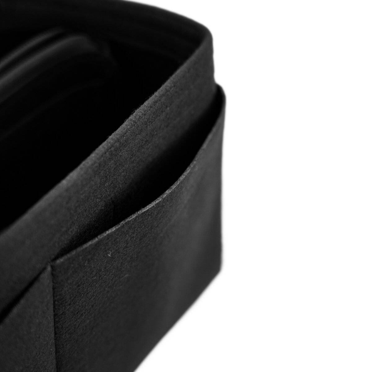 Inserto organizer in feltro per borse con scomparti, nero, taglia S-4