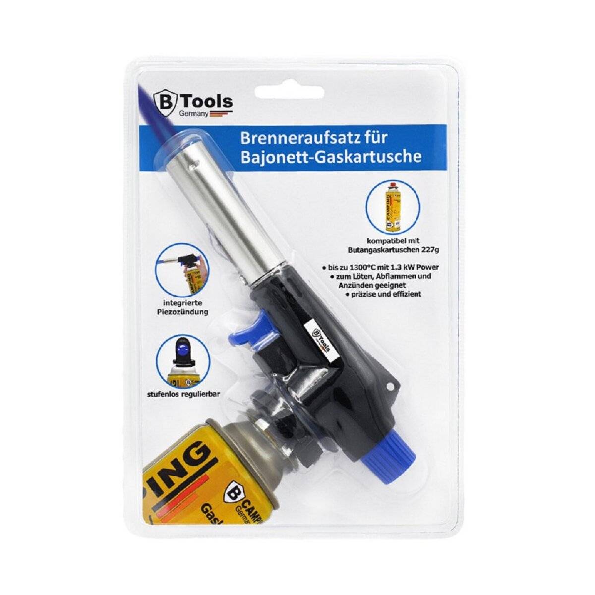 Accessorio per torcia di saldatura per cartucce a gas a baionetta da 227 g.-4