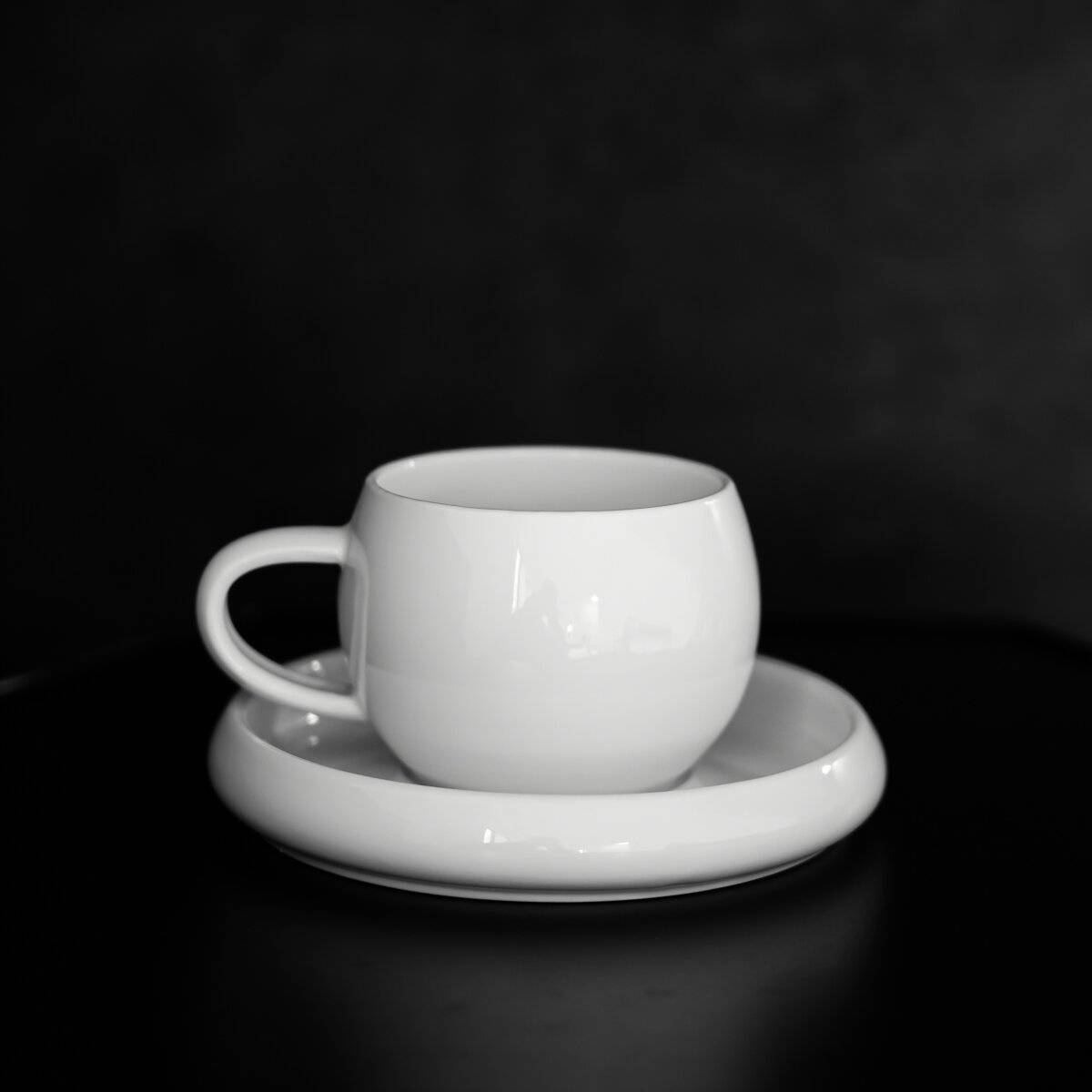Set di 12 tazze e piattini da caffè Lissa Bonna, colore bianco, 215 ml.-4