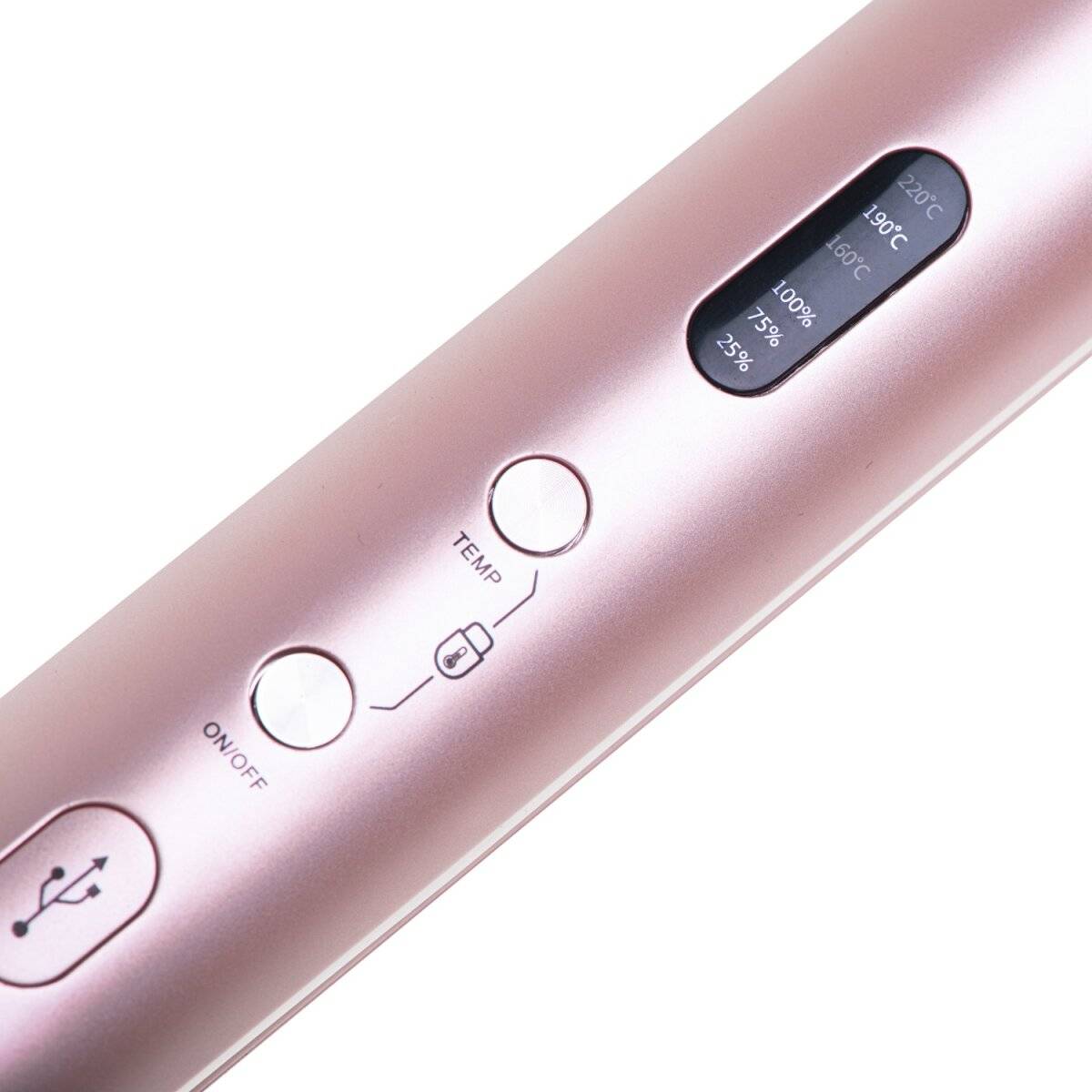 Piastra per capelli senza fili Adler AD 2327 con 3 impostazioni di temperatura e display a LED - Rosa-3