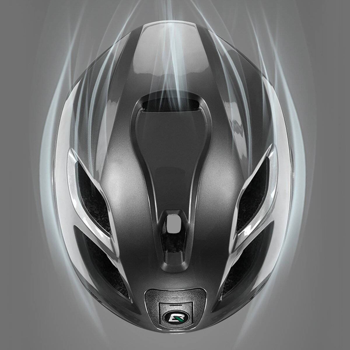 Casco da ciclismo Rockbros ZK-077 con illuminazione multidirezionale integrata, taglia 57–61 cm, nero-3