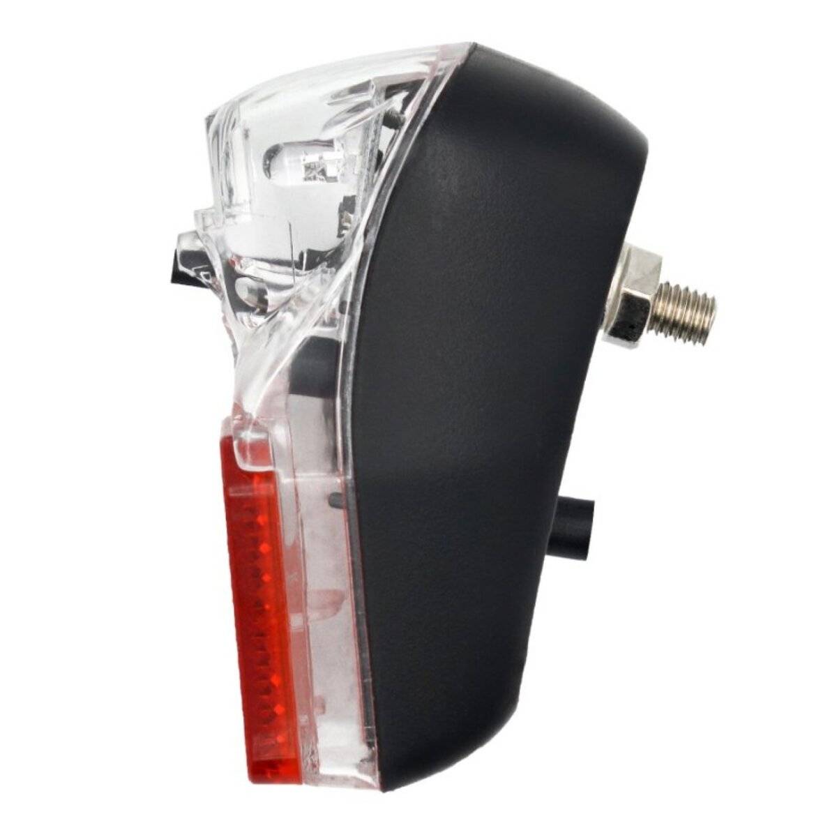 Fanale posteriore per bicicletta con luce di posizione e catarifrangente.-3
