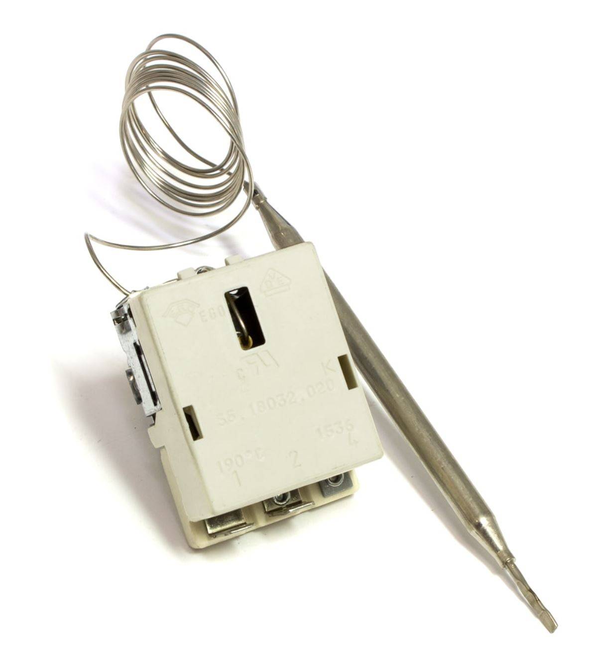 TERMOSTATO FRIGGITRICE 130°-190°C EGO 55.18032.020 2 CONTATTI Sonda: Ø6mm-1
