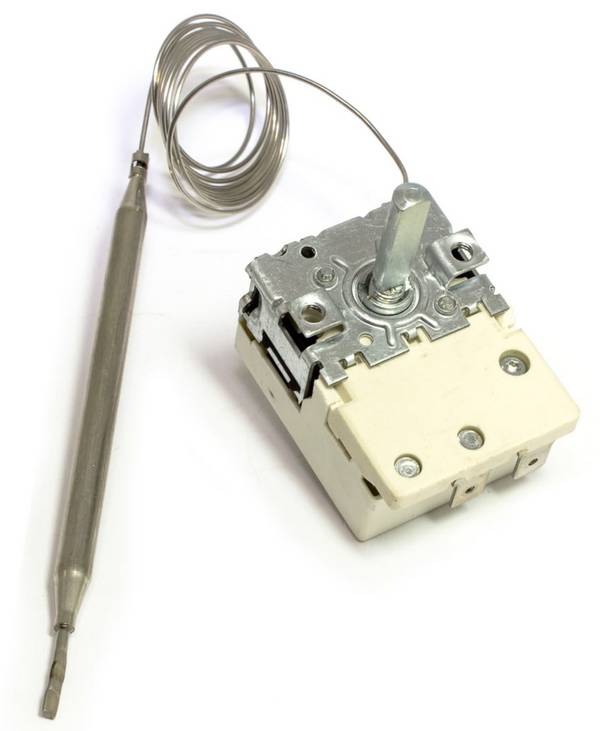TERMOSTATO FRIGGITRICE 130°-190°C EGO 55.18032.020 2 CONTATTI  Sonda: Ø6mm