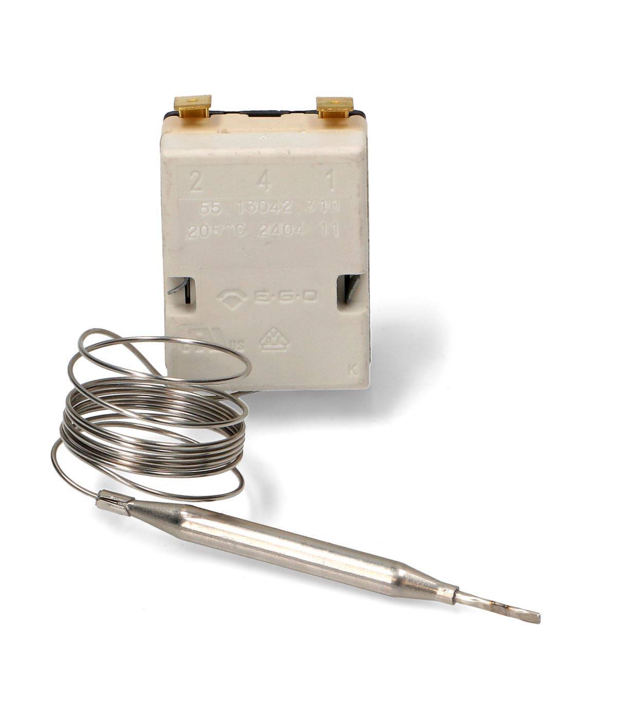 TERMOSTATO FRIGGITRICE 205°C EGO 55.13042.310 2 CONTATTI Sonda: Ø6mm-1