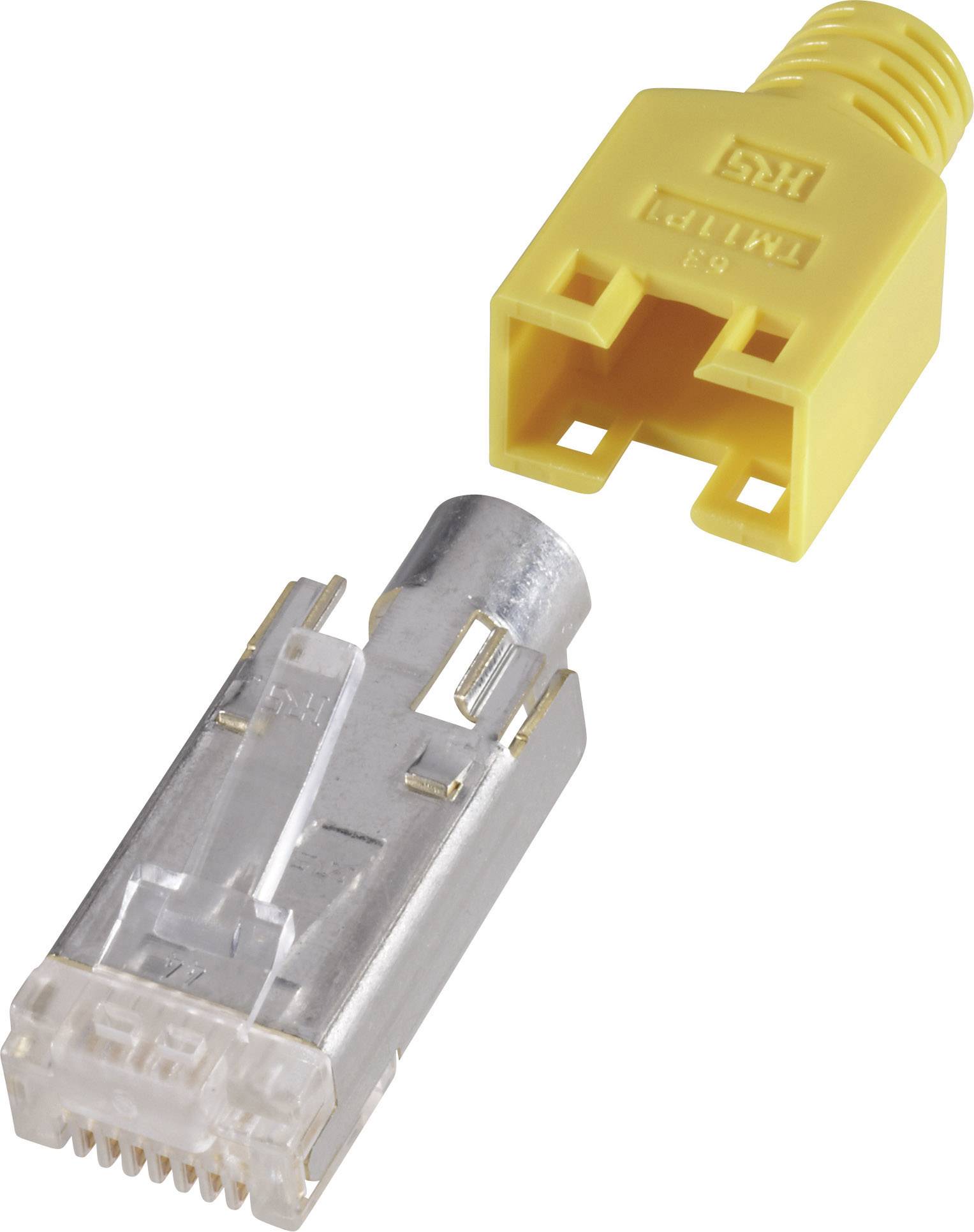 Connettore RJ45, schermato CAT5e spina, dritto Pole: 8P8C giallo Hirose Electronic : 10Pz.