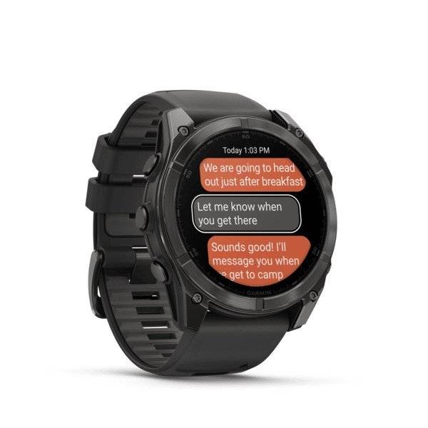 Garmin Fenix 8, 51mm, Sapphire Amoled, Carbon Gray Dlc Titanium Con Cinturino Black-4