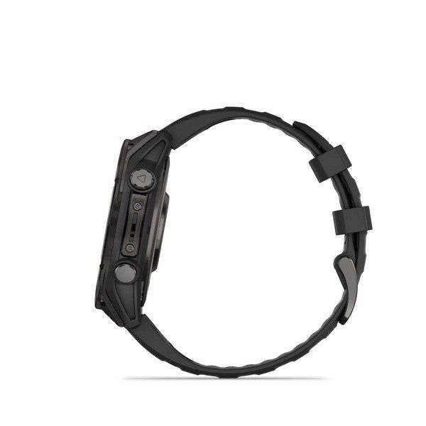 Garmin Fenix 8, 47mm, Sapphire Amoled, Carbon Gray Dlc Titanium Con Cinturino Black-6