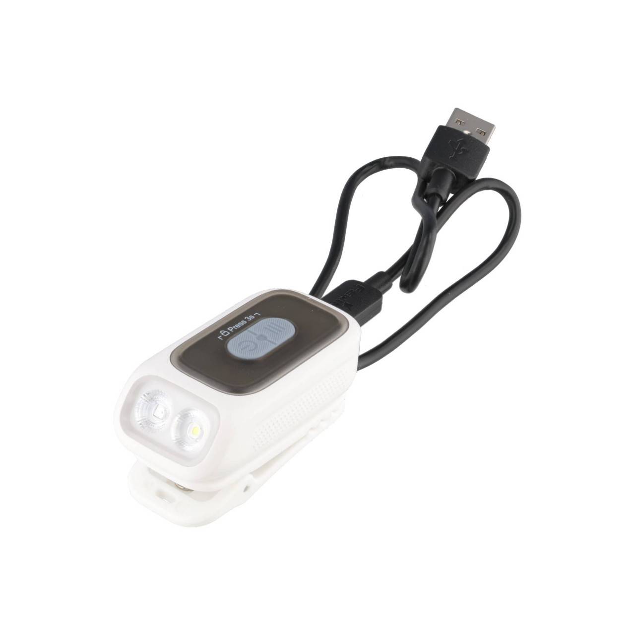 Torcia Fenix E04R con clip, girevole a 360°, 300 lumen, diverse sorgenti luminose, ricaricabile. Weiß-3