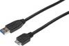 Digitus Cavo USB USB 3.2 Gen1 Spina USB-A, Spina USB-Micro-B 3.0 0.25 m Nero AK-11234