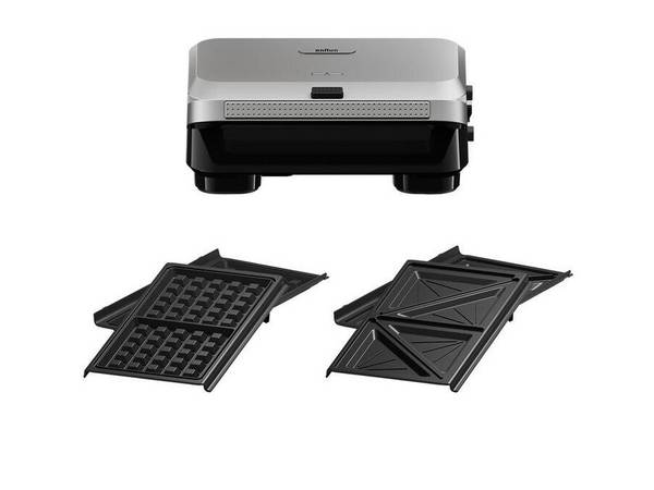 Braun SnackMaker 5 SM5005 tostiera 800 W Argento