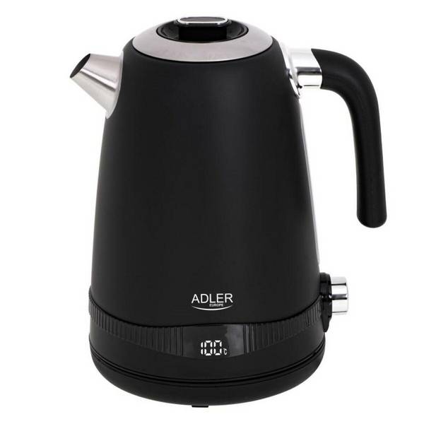 Bollitore Adler AD 1295b Nero Acciaio inossidabile 2200 W 1.7 L