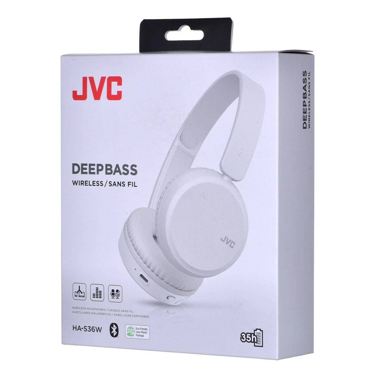 JVC HA-S36W Cuffie Wireless A Padiglione Musica e Chiamate Bluetooth Bianco (JVC HA-S36W - hovedtelefoner med mik.)-0