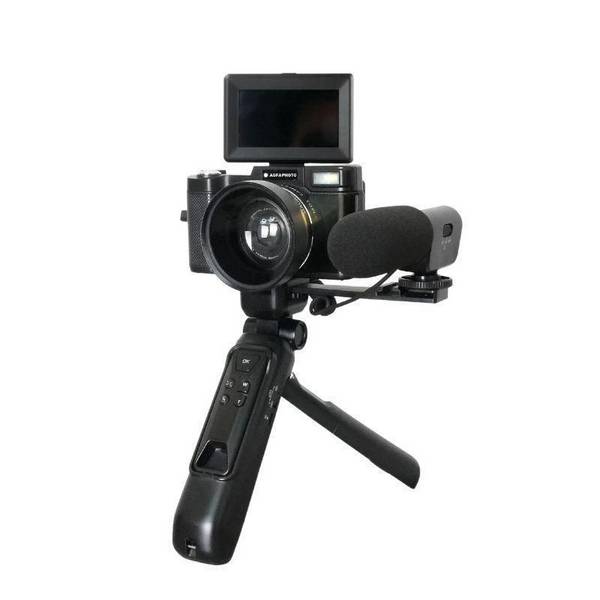 AgfaPhoto Realishot VLG-4K 24 MP CMOS Nero (AGFAPHOTO Vlogging Camera Realishot 16)