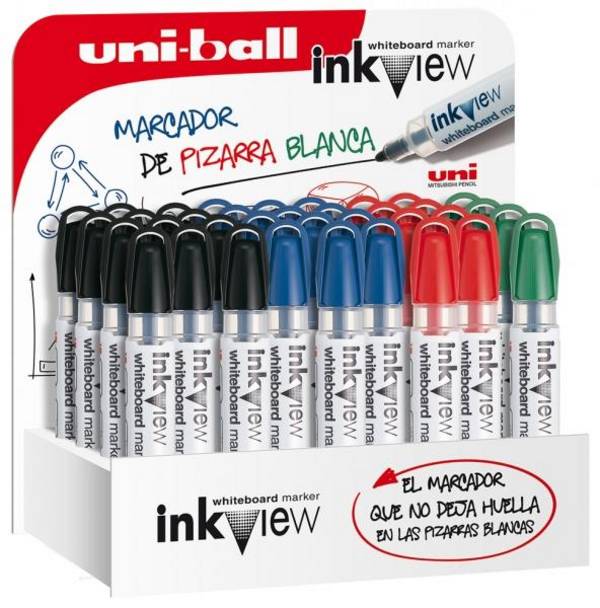 Uni Inkview -PWB-202 /3D EXPOSITOR 1,8-2,2mm - Marcatore per Lavagna Bianca