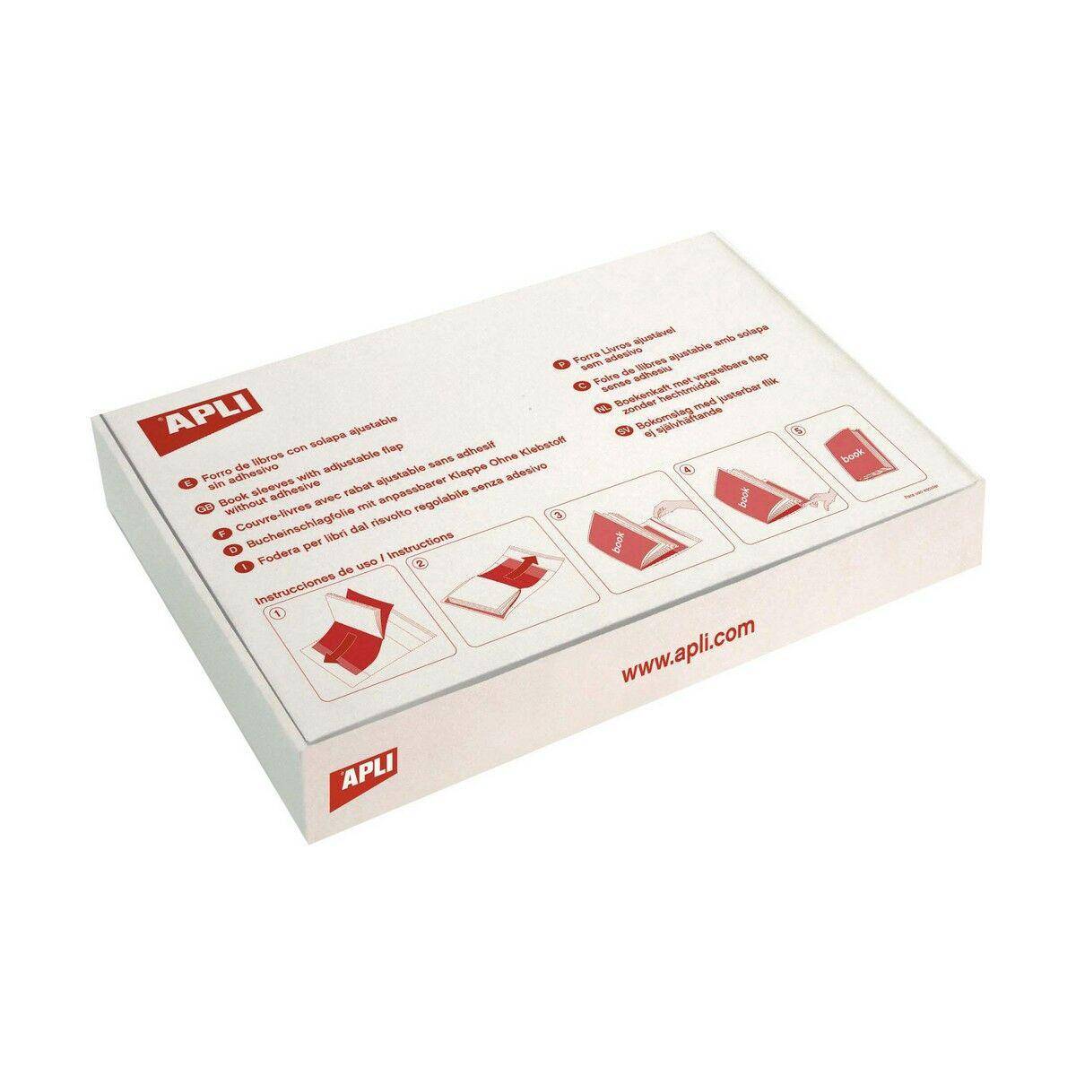 Custodia Libro Apli 100 Unità 28 x 53 cm Trasparente (100 Unità )-0