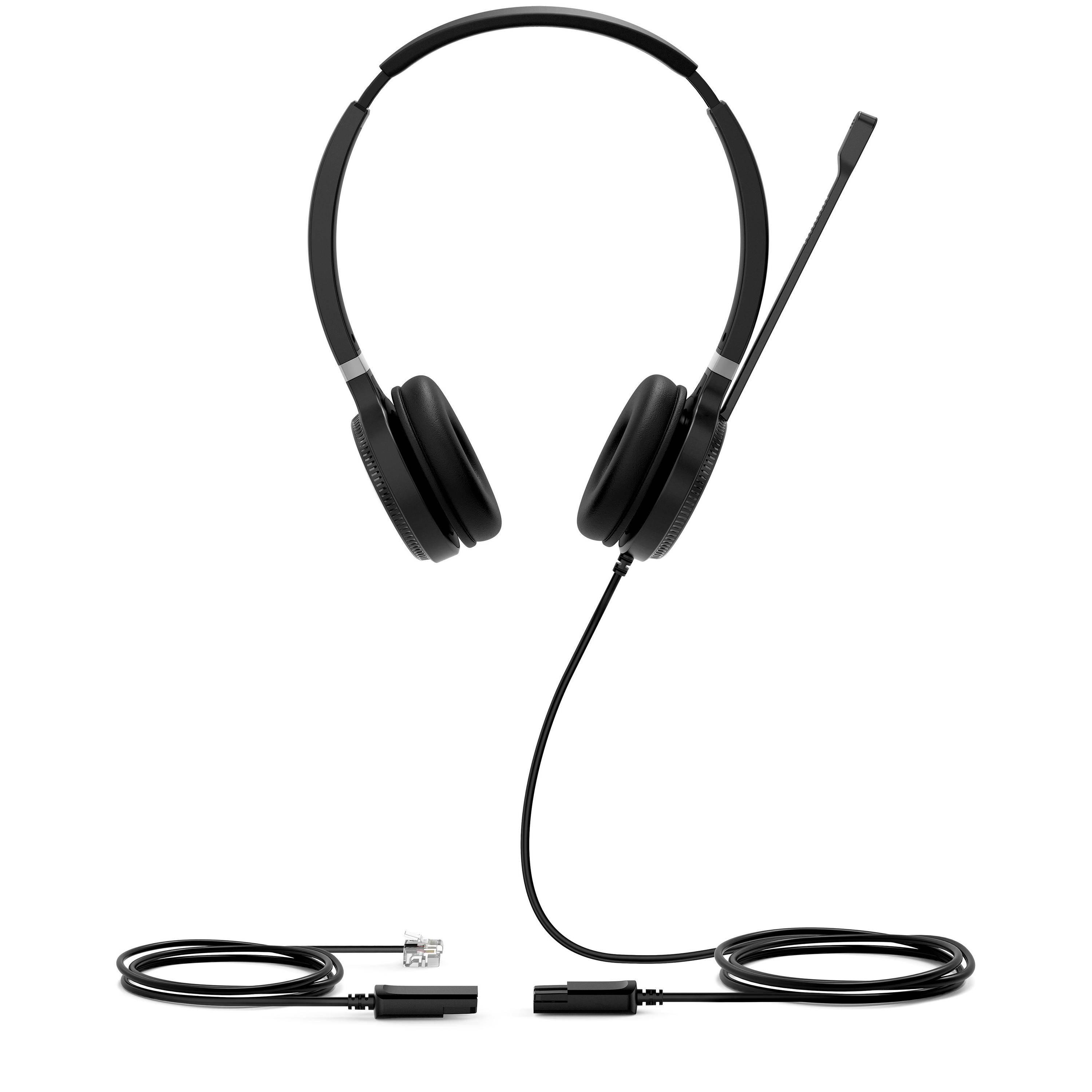 Yealink YHS36 Auricolare Cablato A Padiglione Musica e Chiamate Nero Argento-0