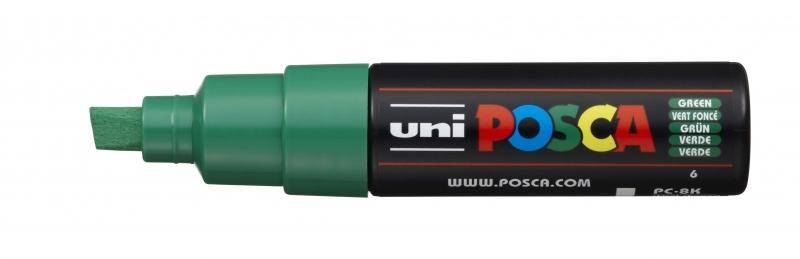 Uni Posca Marcatore di vernice a base d'acqua - PC-8K Verde 8,0 mm-0