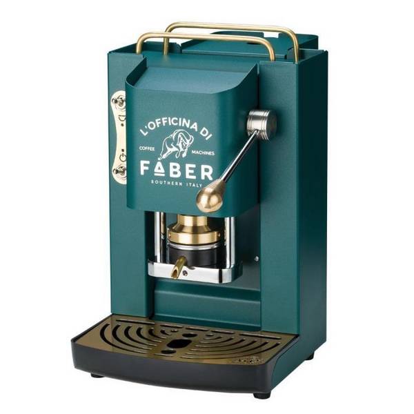 FABER MACCHINA DA CAFFE' A CIALDE PRO DELUXE BRITISH GREEN