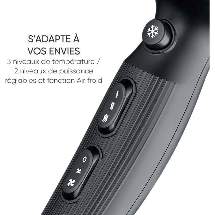 Severin HT 0167 asciuga capelli 2300 W Nero, Argento-2