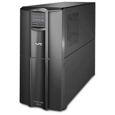 Sul grande dispositivo nero per l'alimentazione di emergenza dei computer, in alto è scritto "APC Smart-UPS 3000".