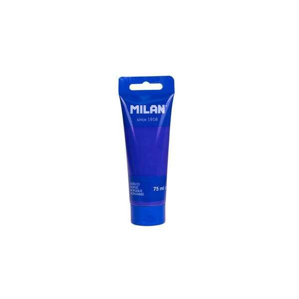 Tubo di vernice acrilico Milan 75 ml - pigmenti di alta qualità - miscelabile - colore blu navy-0