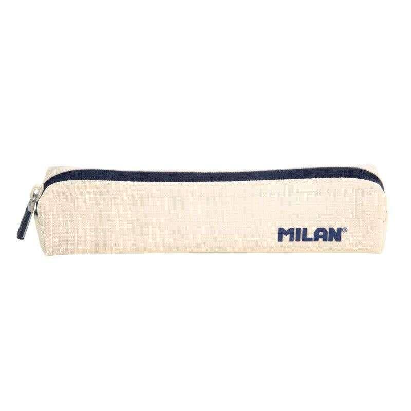 MILAN SERIE 1918 Mini Redondo Case - tessuto resistente a Rasgaduras - Misure 20.5x4.5x5cm - Colore beige-0