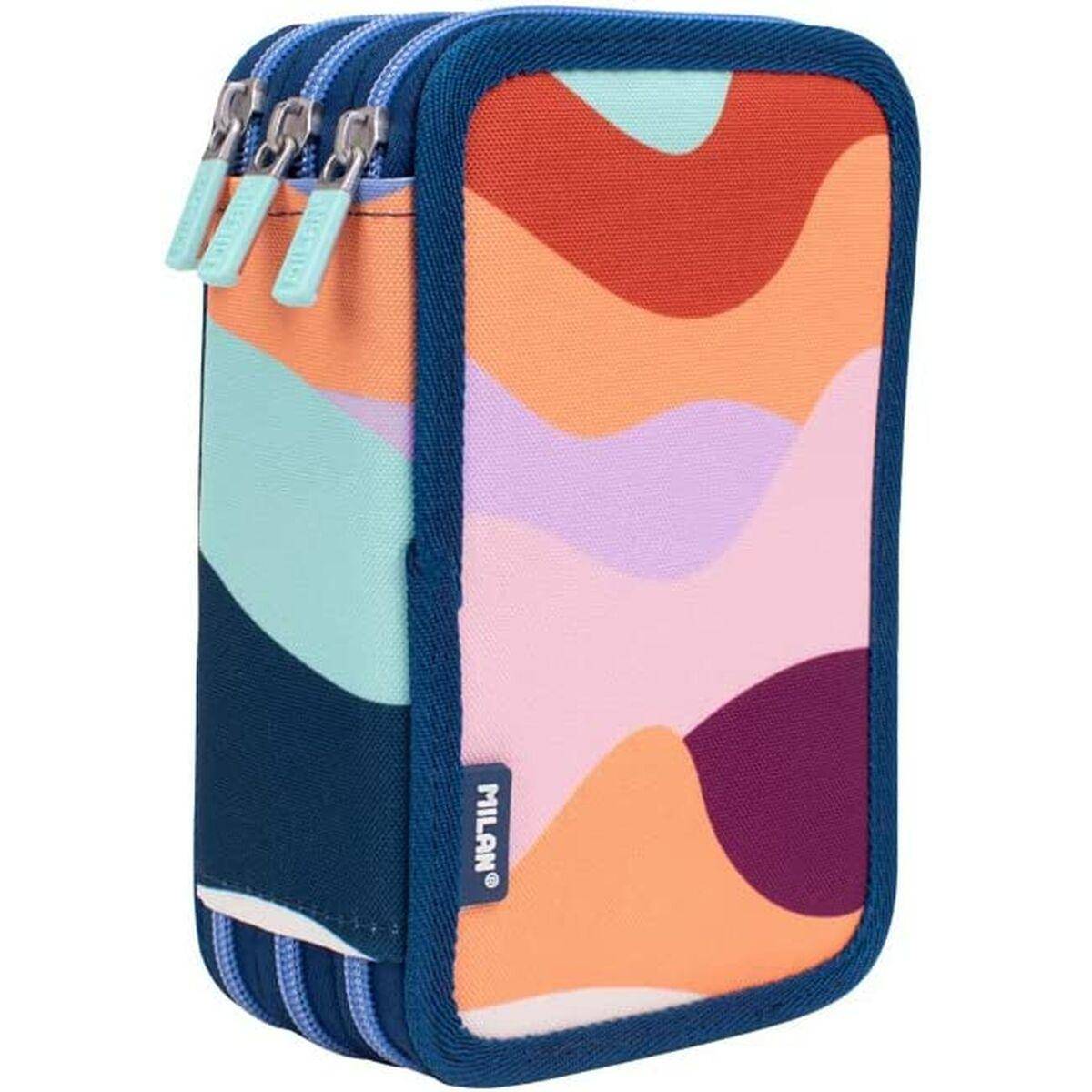 Plumier Triplo Milan The Fun Multicolore 19,5 x 13 x 7,5 cm-0
