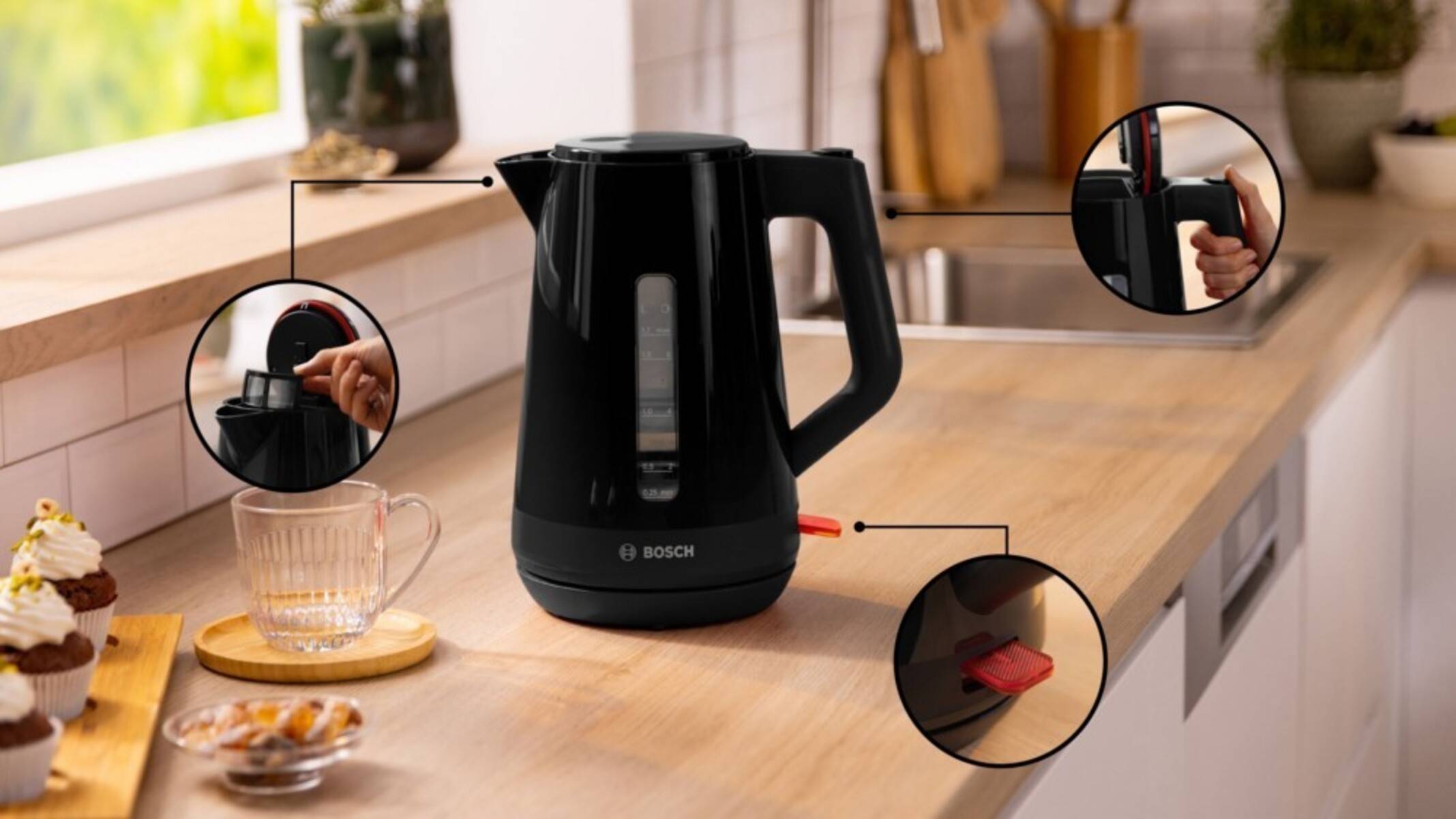 Bosch SDA Electric Kettle TWK1M123 Black-4