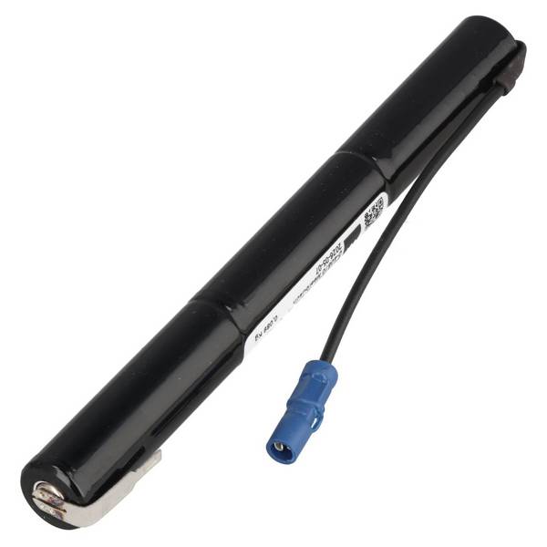 Batteria da 3,6 Volt per illuminazione di emergenza e sicurezza, 2200 mAh, 150x15 mm, formato AA, terminale positivo...