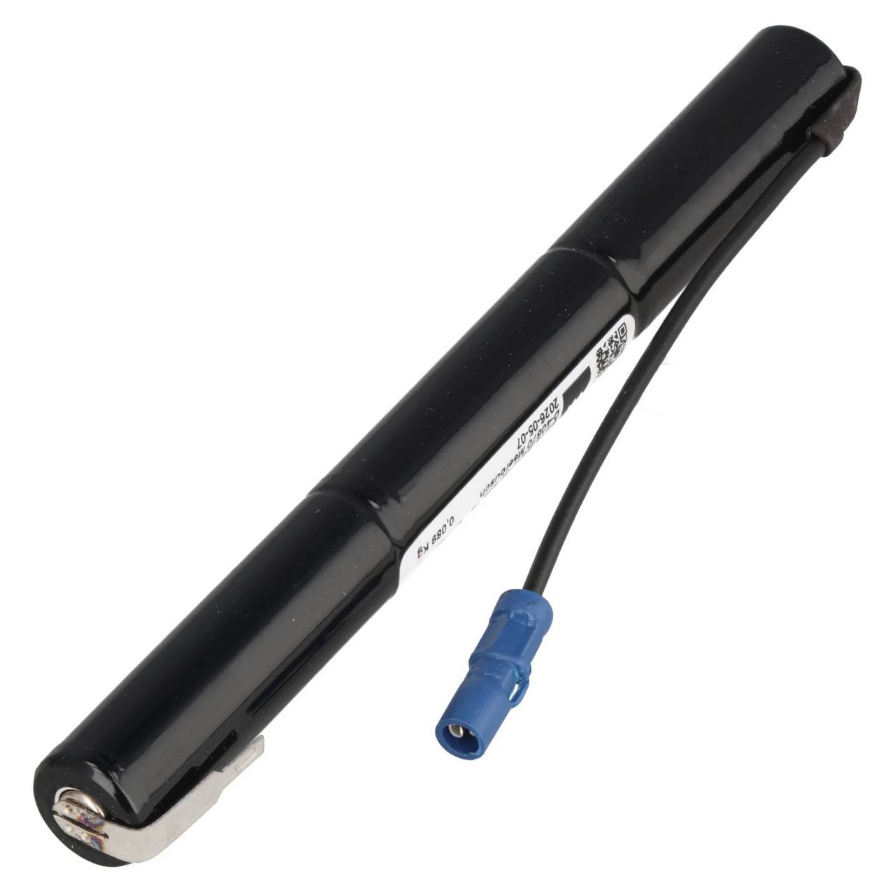 Batteria da 3,6 Volt per illuminazione di emergenza e sicurezza, 2200 mAh, 150x15 mm, formato AA, terminale positivo...-0