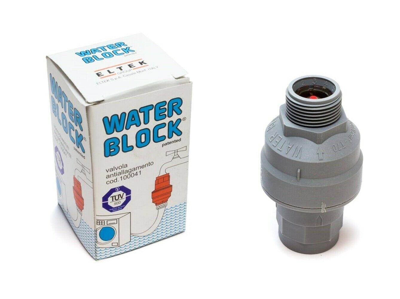 valvola acqua stop universale carico lavatrice / lavastoviglie waterblock lv428-3